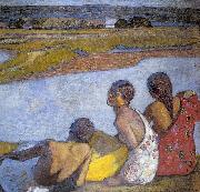 Gypsy Girls by the Banks of Lapos Bela Ivanyi-Grunwald